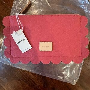 Graf Lantz Merino Wool Pouch in Lychee (pink)